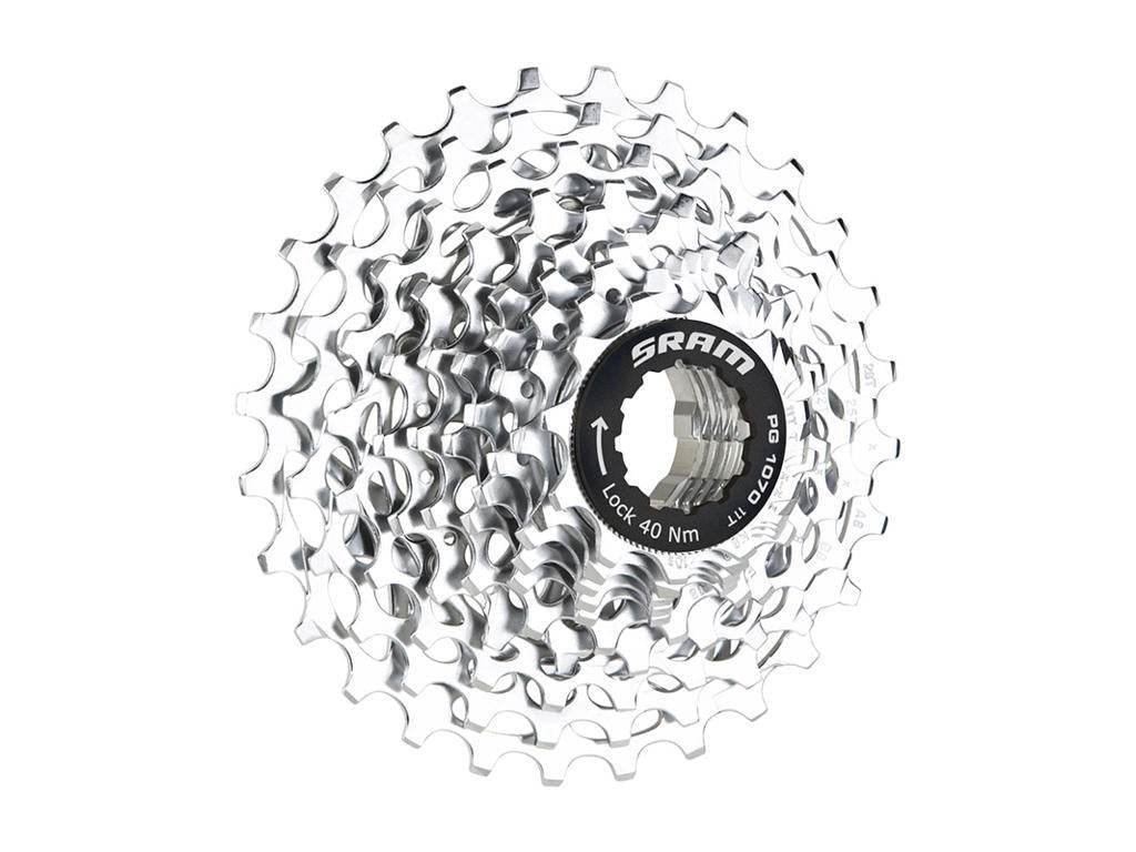 SRAM PG 1070 cykelkassett silver, cykeldel med flera drev