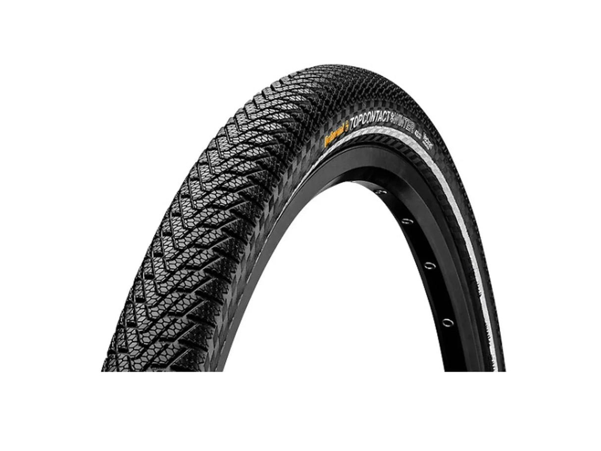 Kontinental Top Contact vinterdäck med grovt mönster för cykel, svart, odubbad