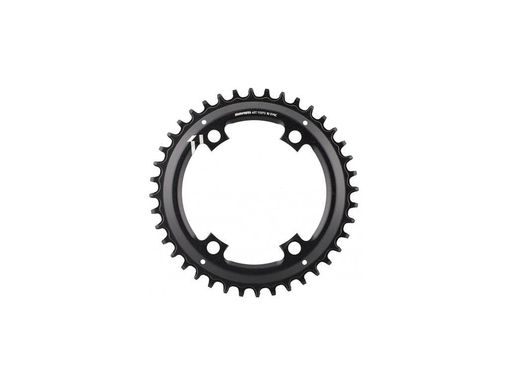 svart cykelkedjedrev SRAM 11-speed rund med tänder för mountainbike