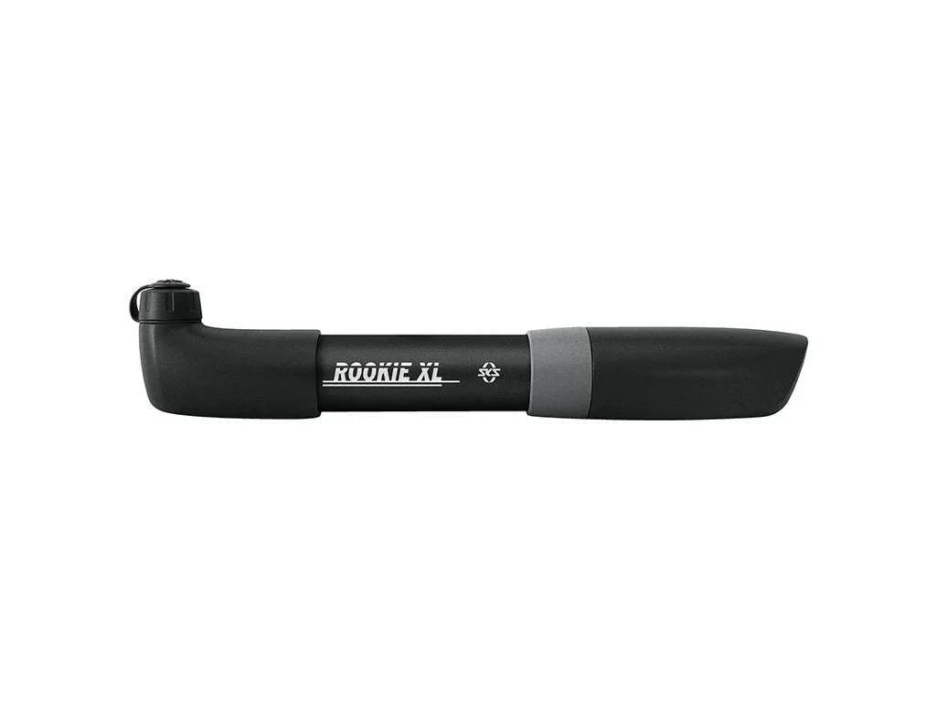Cykelpump SKS Rookie XL i svart med grå detalj och tydlig logotyp