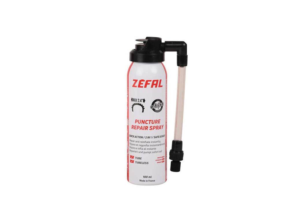 Zefal Puncture Repair Spray för cykeldäck, slang och tubeless, 100 ml flaska