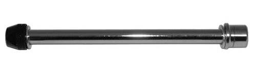 Metallstav ventilationsrör i rostfritt stål med svarta och silverfärgade ändar