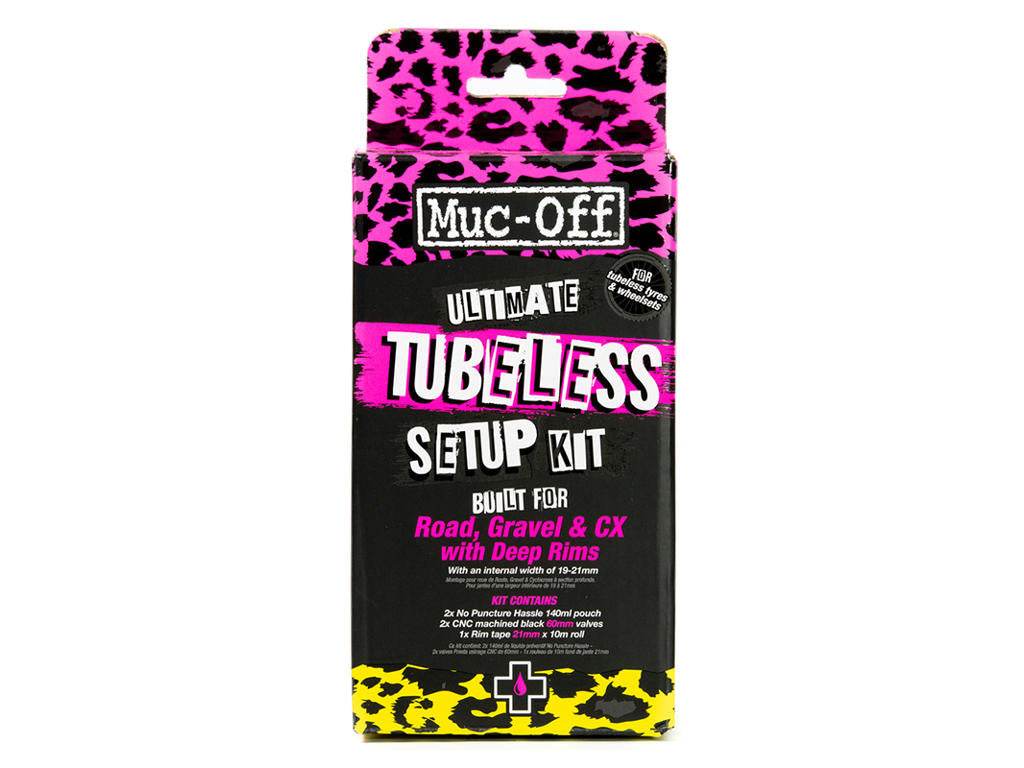 Muc-Off Ultimate Tubeless Setup Kit för väg, grus och CX med djupa fälgar, färgglad förpackning