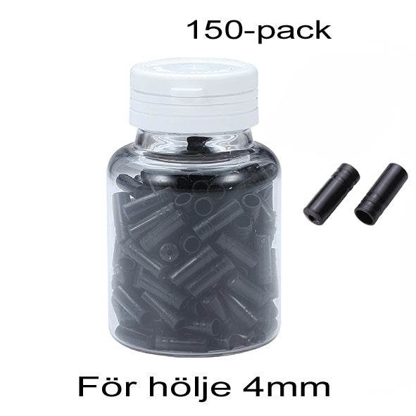 Svart 4mm kabelände, 150-pack plastburk, cykel tillbehör
