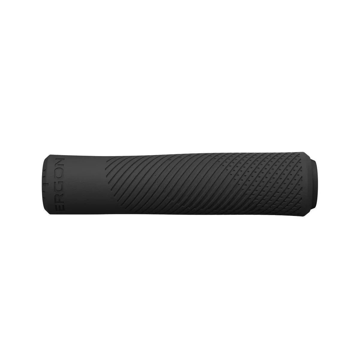 Svart cykelhandtag med ergonomiskt mönster och texturen Ergon