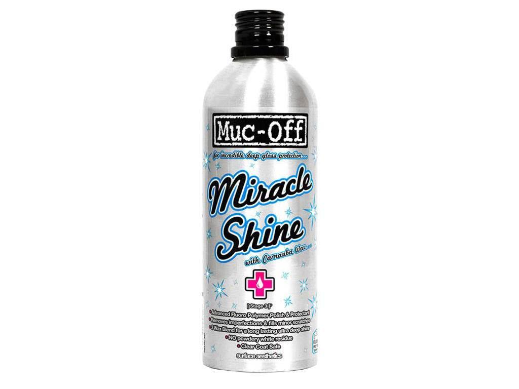 Muc-Off Miracle Shine flaska med Carnauba vax och avancerad fluor polymer polish
