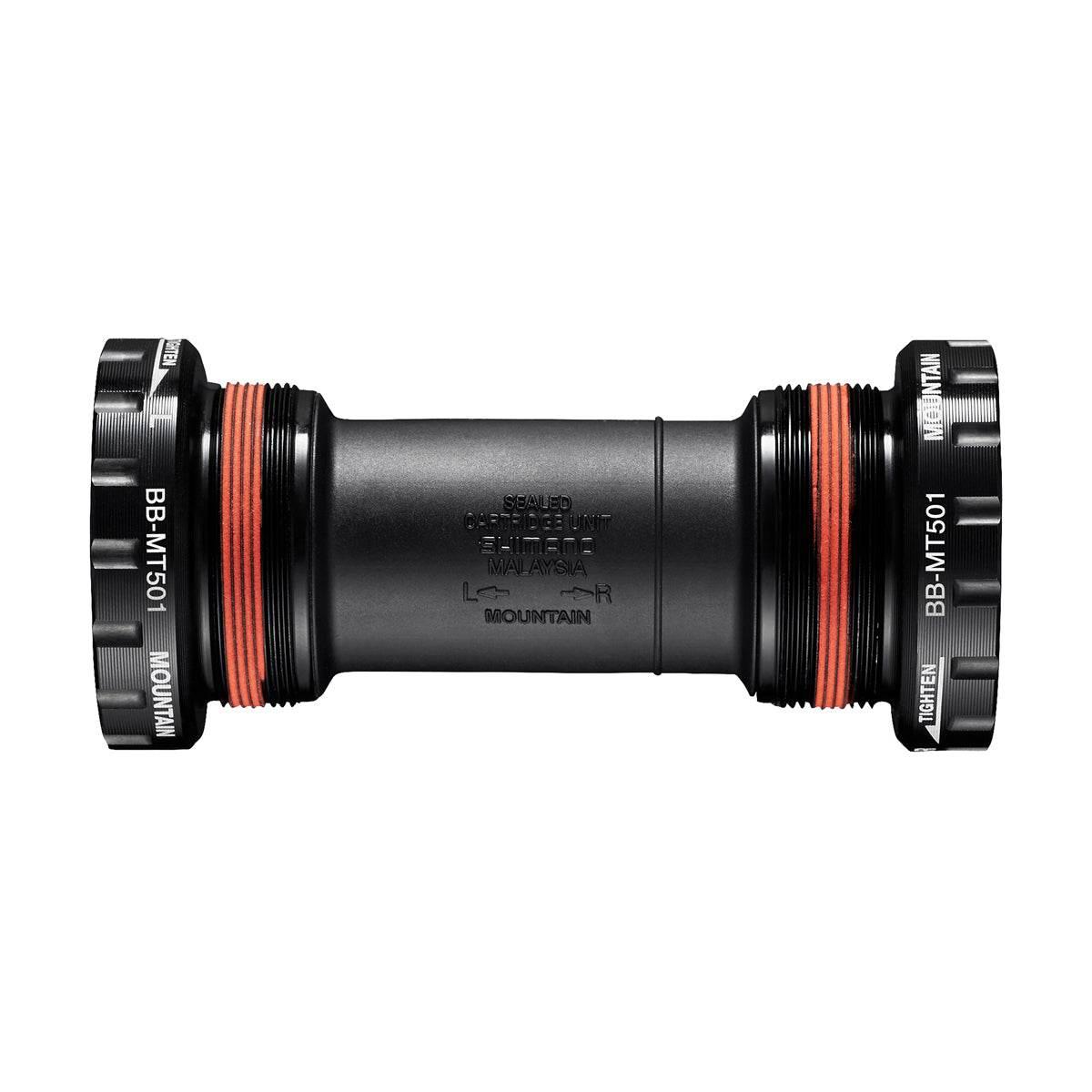 Shimano BB-MT501 mountainbike vevlager med svart och röd tätning
