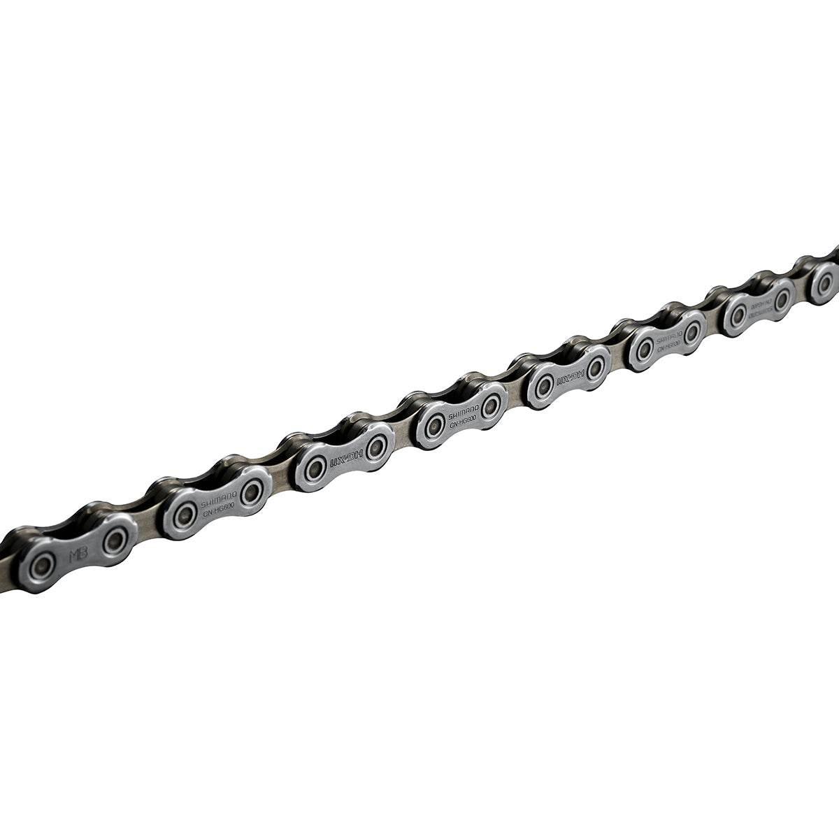 Shimano cykelkedja CN-HG601 nära bild, stål, högkvalitativ cykelkomponent