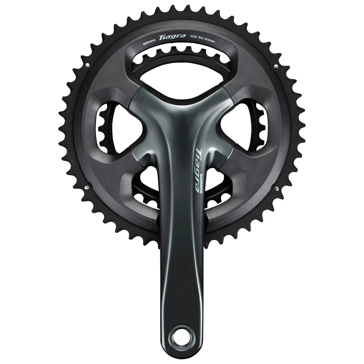 Shimano Tiagra cykelklinga och vevarm svart grå med 50-34 tänder