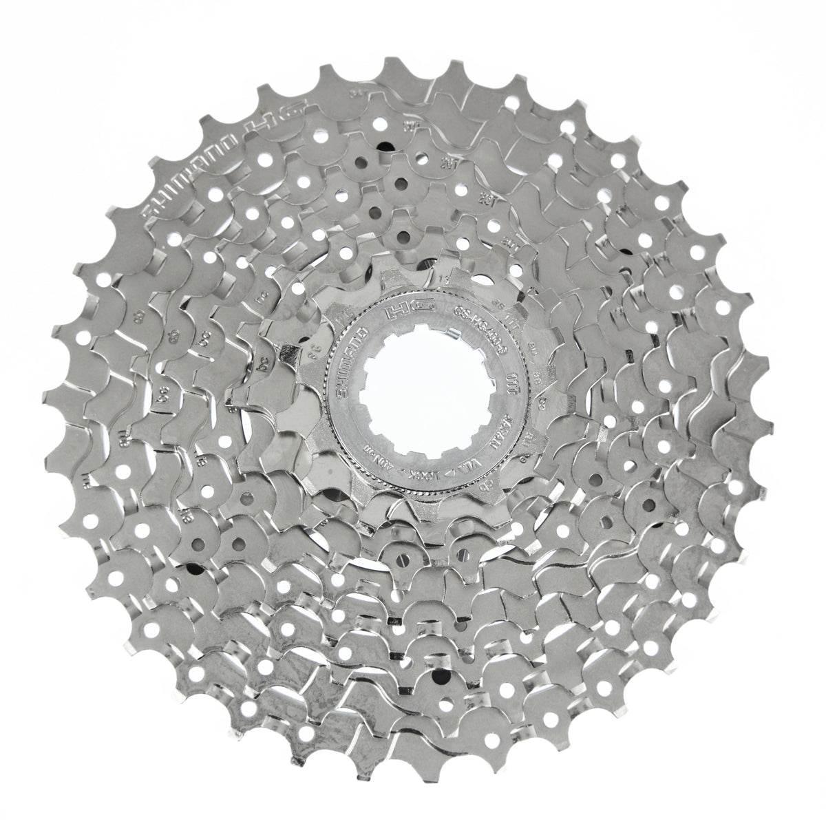 Shimano cykelkassett med flera kugghjul i metall för växling