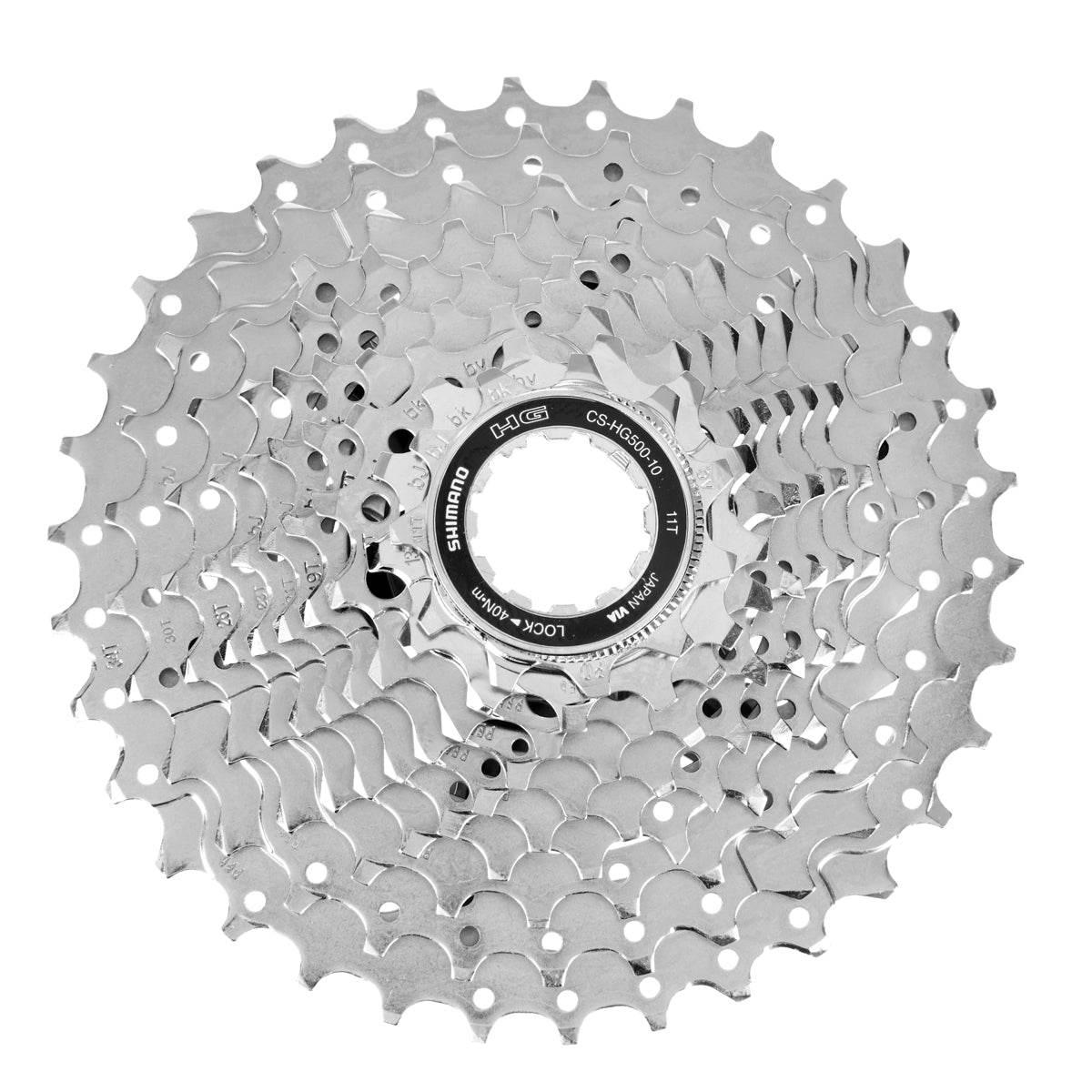 Shimano HG cykelkassett CS-HG500-10 med 10 växlar och 11T drev