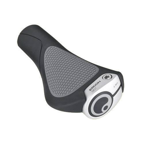 Ergon GC1 cykelhandtag med svart och grå ergonomisk design och metallände