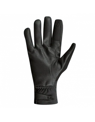 Svart Pearl Izumi Amfib Lite herrhandske i läder med elastisk manschett