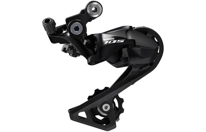 Shimano 105 svart bakväxel 11-växlad cykelkomponent med metall- och plastdetaljer