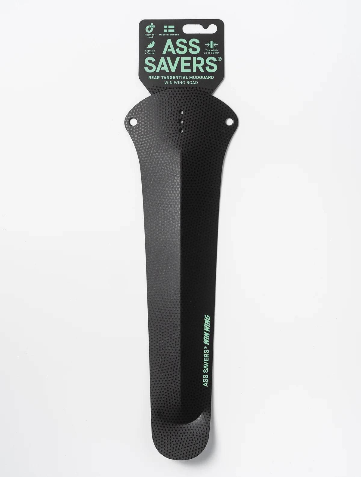 Ass Savers svart cykelskydd Win Wing Road, perforerad design, för bakhjul