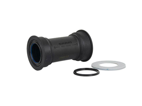 SRAM vevlager BB30 svart med två packningar och en bricka, cykeldel