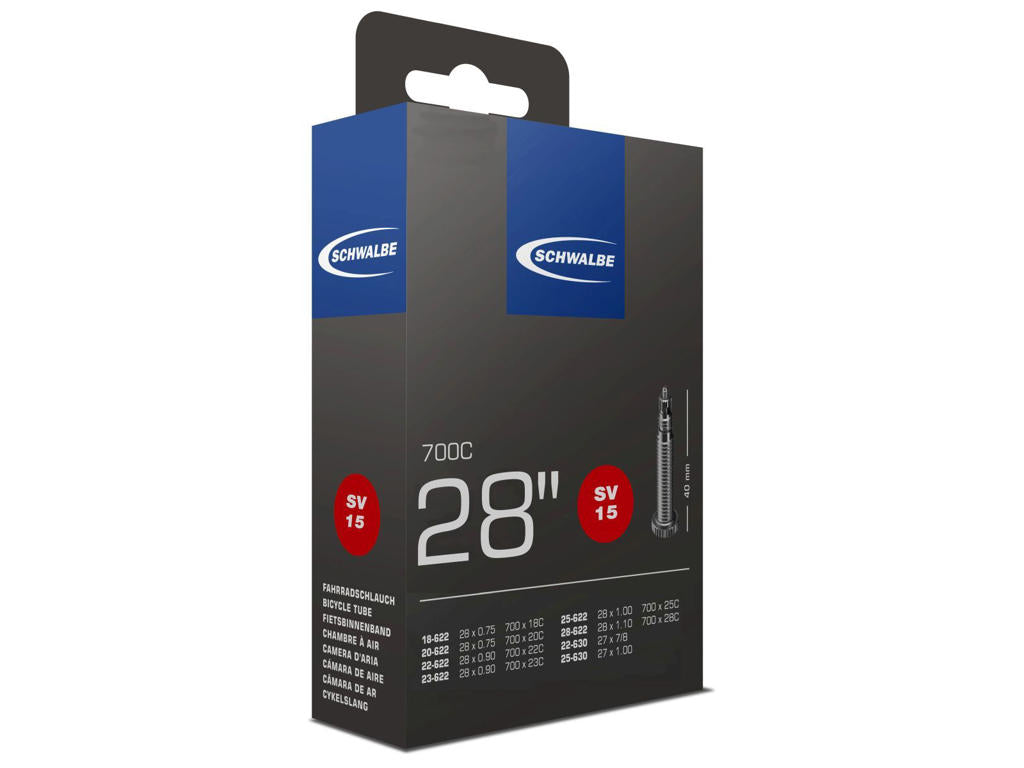 SV15 700 x 18-28c (18-28x622-630) Presta (Removable core) 60 mm