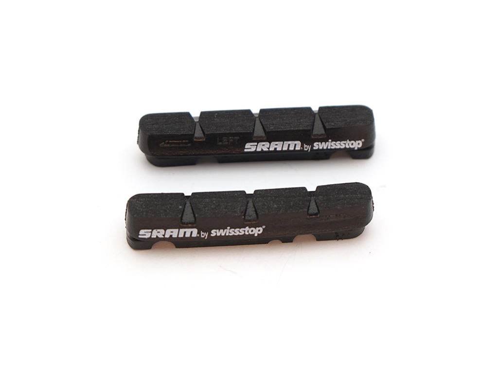 SRAM by SwissStop svarta bromsklossar för cykelhjul, två stycken