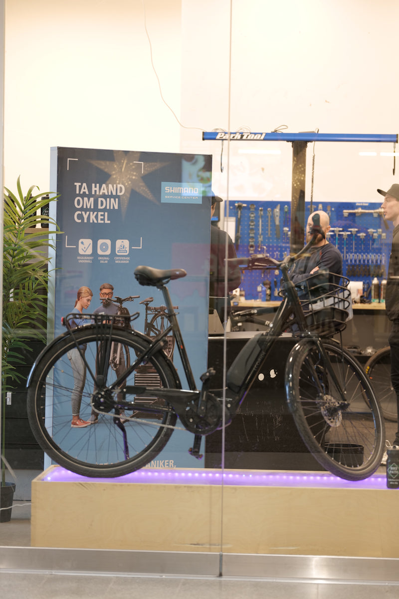 Elcykel i cykelverkstad 