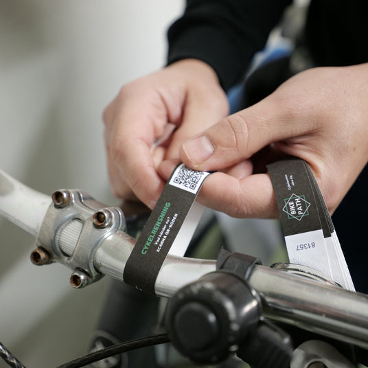 markeringslapp vid cykelrensning