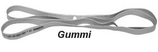 grå gummiband träningsband dubbel ögla text gummi