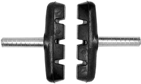 svarta cykelbromsklossar med silverfäste, cykeldelar