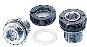 Dräneringsplugg och tätning för oljefilter, gängad metall och plast, bilservice