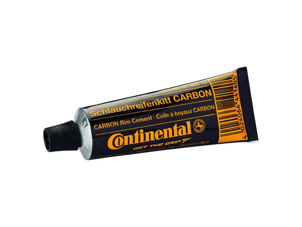 Continental slangklister CARBON tub för cykel, svart och orange etikett