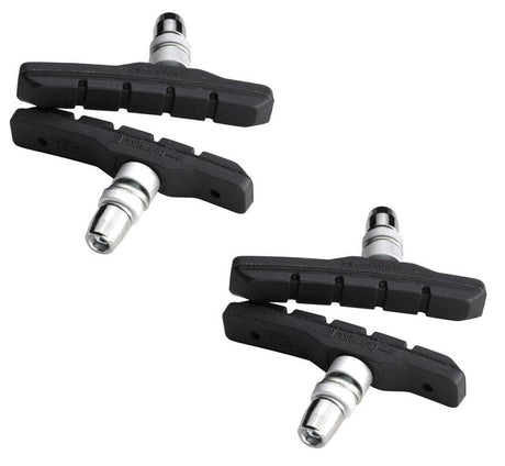 svarta cykelbromsklossar för v-broms, reservdelar cykel, två par