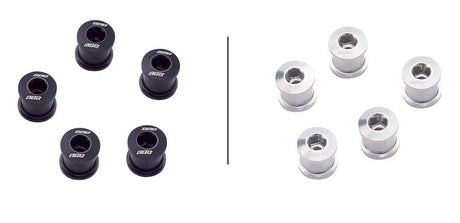 Cykel kedjebult set BBB, fem svarta och fem silver bultar, cykeldelar