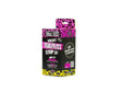Muc-Off Tubeless Setup Kit i svart med rosa och gul leopardmönstrad förpackning för cykeldäck