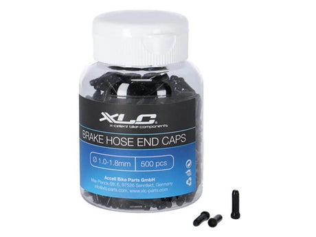 XLC bromsslang ändhattar svart burk 500 st cykeltillbehör