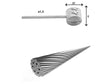 BR-X85 Brake cable 2000 mm Single - BikePath