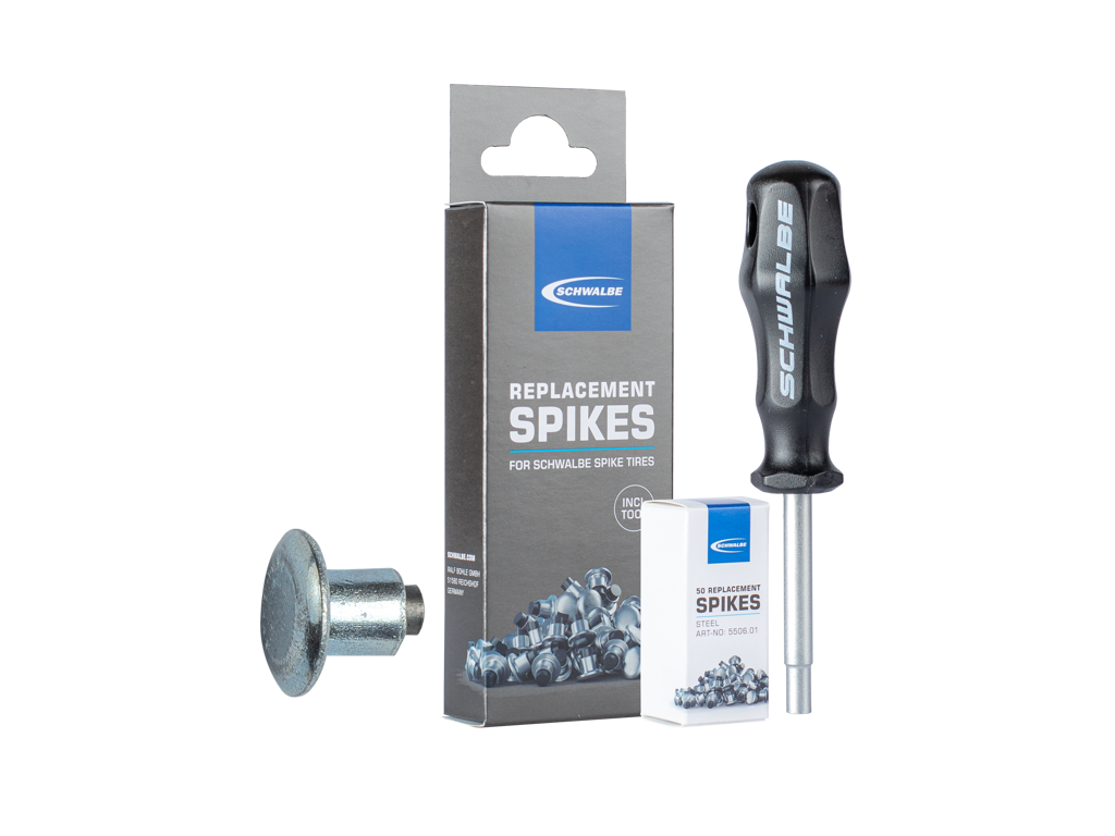 steel spikes and tool