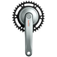 Shimano Nexus cykelkranke med svart kedjehjul, reservdel för cykelreparation och service