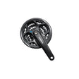 Shimano FC-M311L cykelvevparti med tre kedjehjul i svart